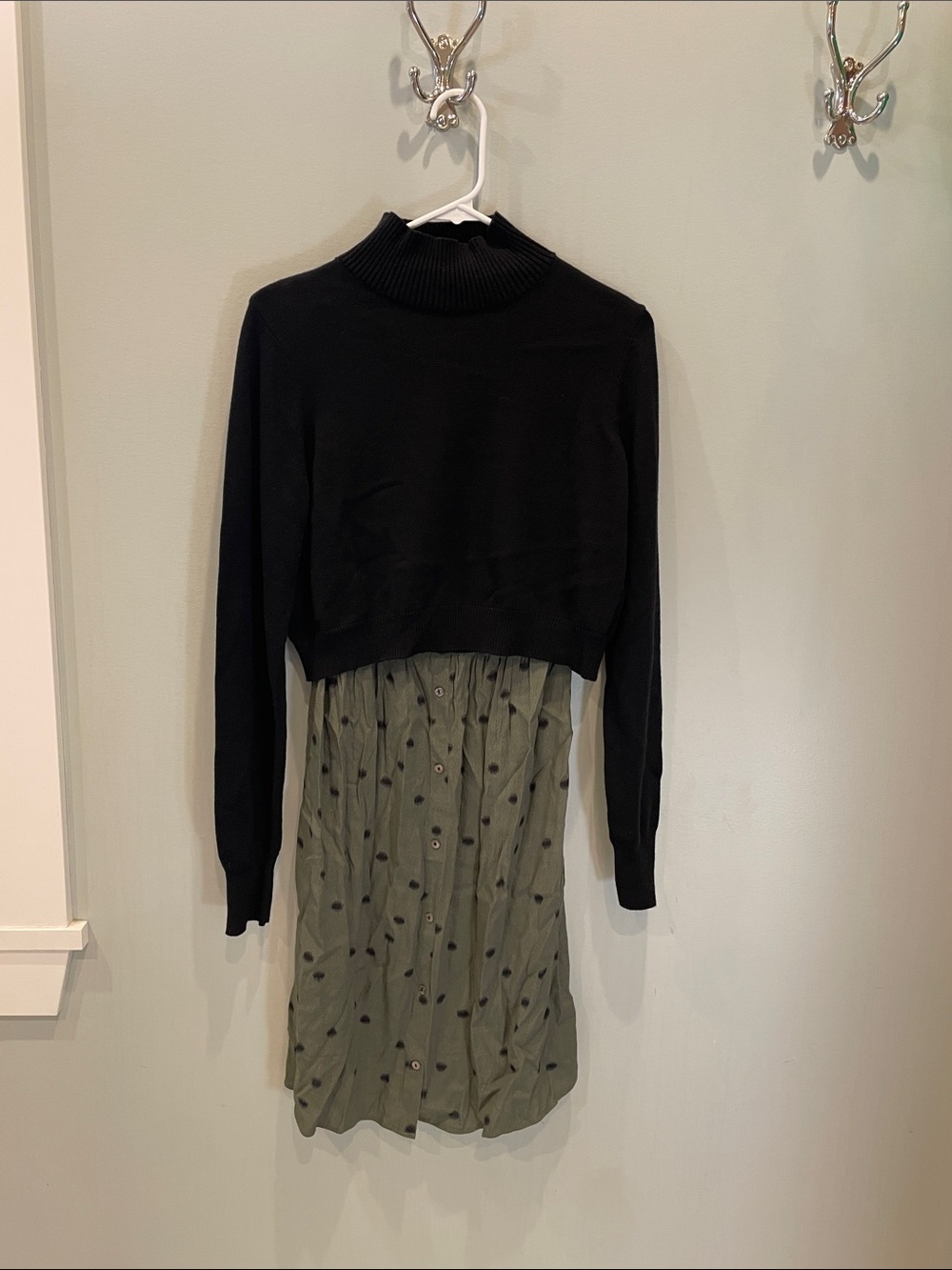 Seraphine Black Ribbed Knit Sweater